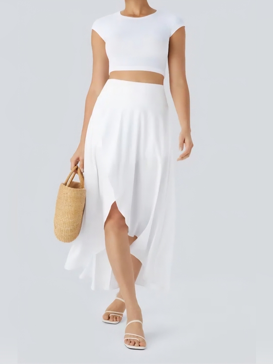 HALARA Dresses & Skirts - HALARA High Waisted Flowy Maxi Skirt. Size XS